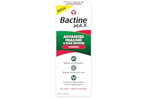 Bactine MAX Advanced Healing Hydrogel with Scar Defense - Faster-Healing & First Aid Infection Protection with Natural Ingredients - Scar Prevention Gel - 0.75oz