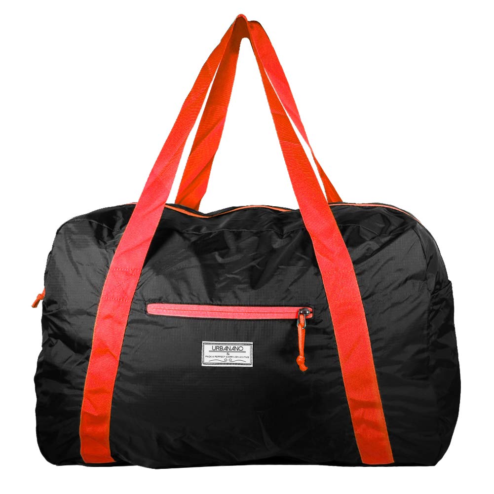 Mangrove Onboard Size Holdall,53cm 46L Ultralight Foldable Travel Duffel Luggage Bag for Travel Overnight Weekender Gym Sports(Grey Red)