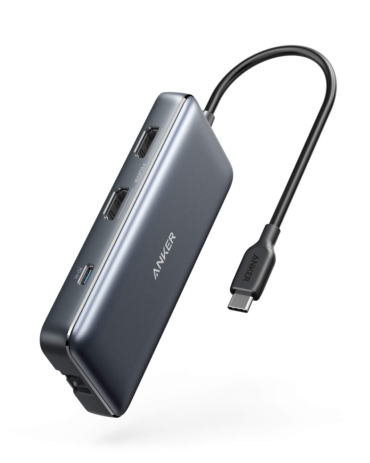 Anker PowerExpand 8-in-1 USB-C PD Media Hub/高速データ転送/充電ポート/4K HDMI出力/SD & MicroSDカードリーダー モバイルデバイス対応/効率的なデバイス接続商品画像