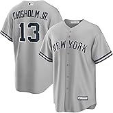Jazz Chisholm Jr. New York Yankees MLB Kids Youth 8-20 Grey Road Player Jersey