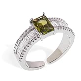 Jean Beau Crystal Band Ring for Women, Trendy Statement 14K Gold Plated Hypoallergenic CZ Rhinestone Ring Everyday Festival Fashion Jewelry Gift