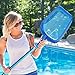 SharkBlu Pool Net Skimmer Replacement for Telescopic Pool Pole, Fine Mesh for Cleaning Swimming Pool Supplies, Blue
