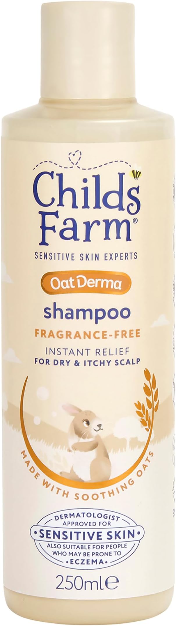 Childs Farm OatDerma Shampoo 250ml Tear Free for Sensitive Skin