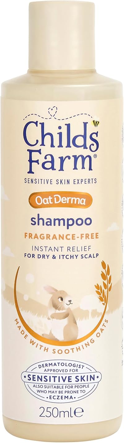 Childs Farm OatDerma Shampoo 250ml Tear Free for Sensitive Skin