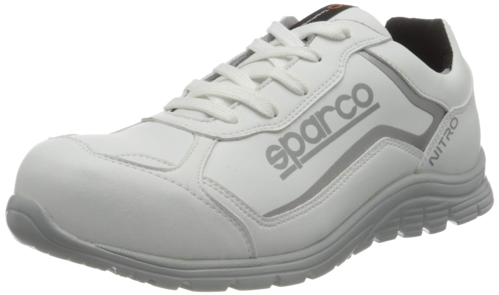Sparco TEAMWORK Scarpa Antinfortunistica Da Lavoro - BASSA PER UOMO E DONNA NITRO S3 SRC, Unisex Adults’ Fire and Safety Boot, BIANCO/BIANCO, 4 UK (EU)