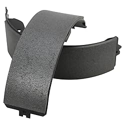 TRQ Rear Parking Brake Shoe Set Compatible with