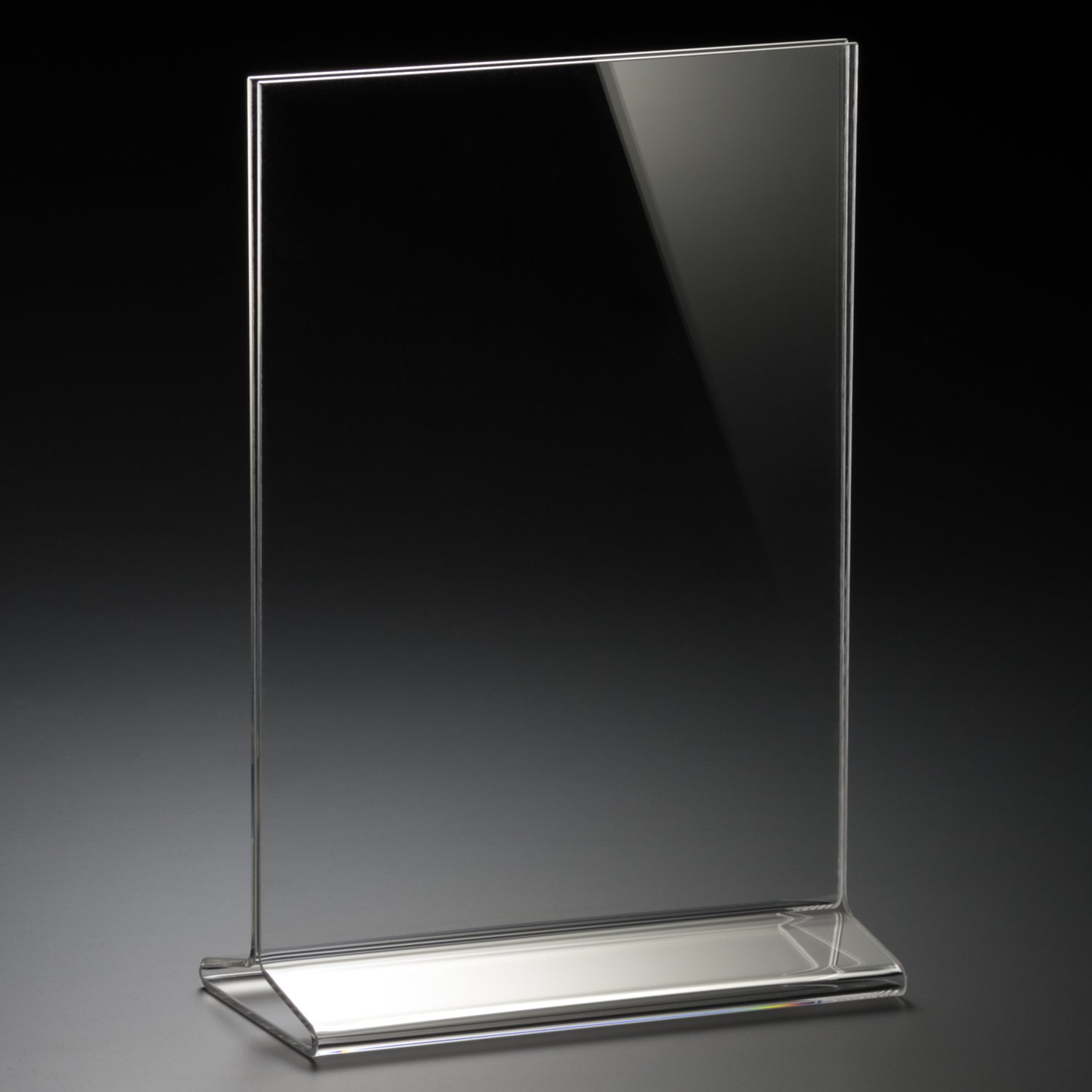 Amazing Clarity 5x7 Inches Acrylic Sign Holder / Table Top Menu Display