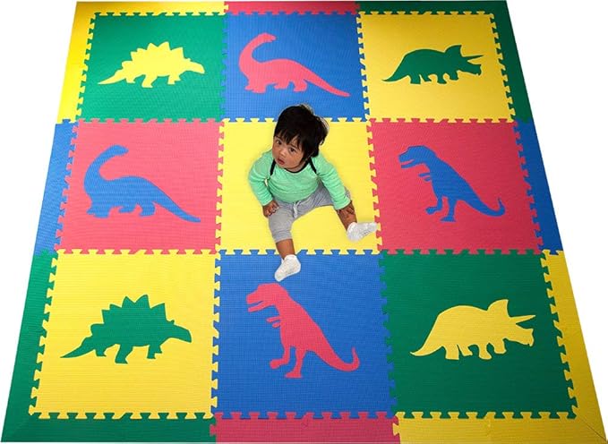 dinosaur foam mat