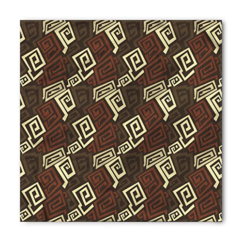 Lunarable Abstract Bandana, Trippy African Art Figures, Unisex Head and Neck Tie