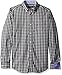 Nautica Men's Classic Fit Wrinkle Resistant Mineral Plaid Shirt