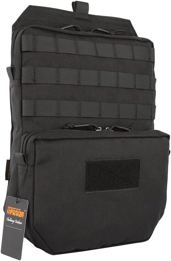 EXCELLENT ELITE SPANKER Tactical MOLLE 2.5 L Hydration Pack Water Bladder Carrier Pack for Vest Accessory(BLK)