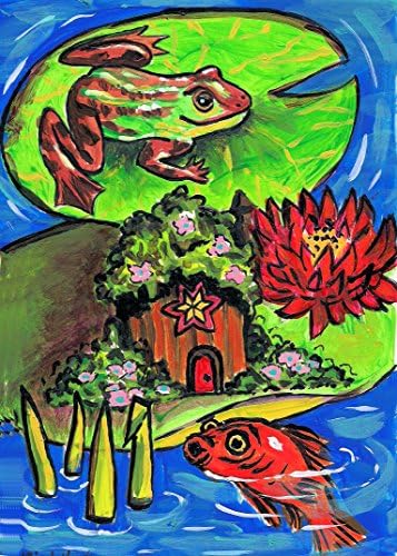 "Fairy House on a Lilypad" Original Acrylic Print