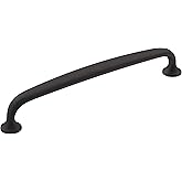 Amerock | Cabinet Pull | Matte Black | 6-5/16 inch (160 mm) Center-to-Center | Renown | 1 Pack | Drawer Pull | Cabinet Handle