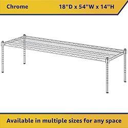 Zedfire 18" x 54" x 14" Chrome Wire Storage
