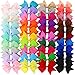 3.5 inches Baby Girls Pinwheel Ribbon Hair Bows With Alligator Clips For Teens Kids Children 40 colors