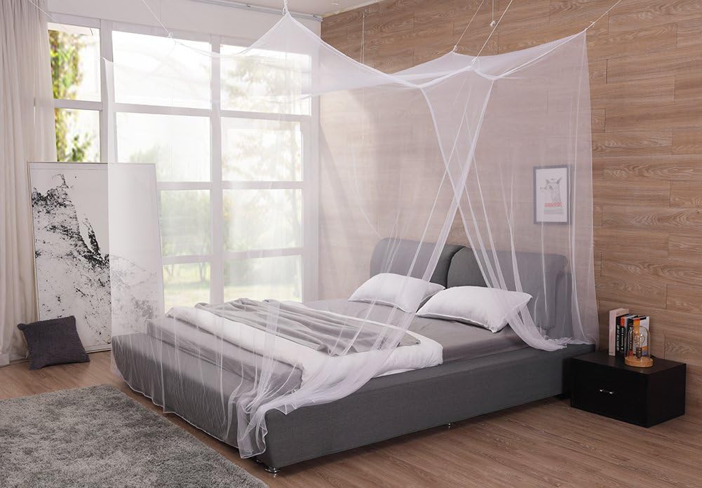 Extra Large Mosquito Net Canopy For King And Cal King Bed No