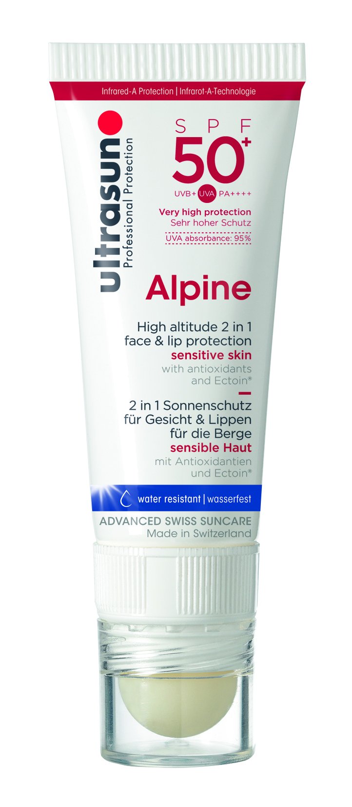 Ultrasun Alpine SPF50 Sun Protection for Face and Lips, 1 x 20 ml