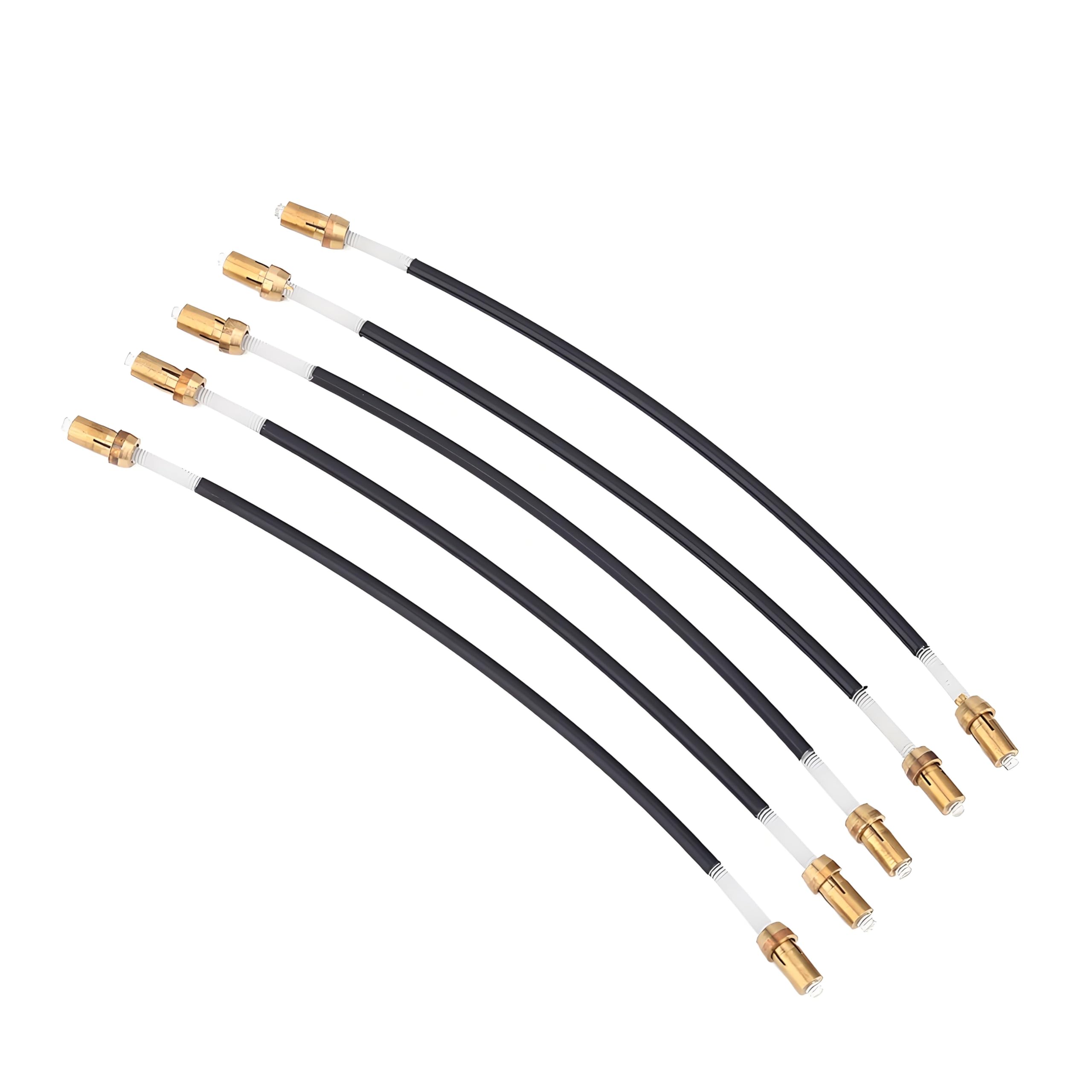 5Pcs Violin Tailgut, Nylon Tail Gut Tailcord with Brass Screw Connector for 3/4 4/4 Violin