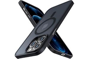 Meifigno Magic Mag Series for iPhone 14 ProMax Case, [Military Grade Protection & Compatible with MagSafe], Translucent Matte Back with Aluminum Alloy Keys, for iPhone 14 Pro Max 6.7", Black