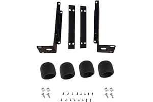 RhymKawa Dual Rack Mount Kit for Shur BLX4R, ULXD4 and P3T Pair Wireless Transmitters Installing in Rack Space Case