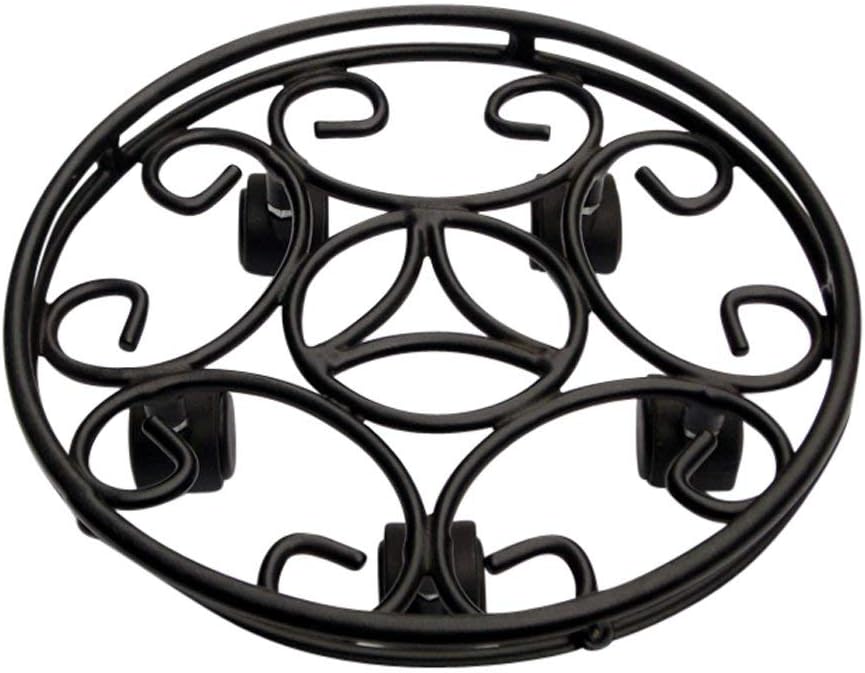 Garden Pride Round Plant Pot Caddy Heavy Duty Plant Pot Wheels