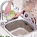 TraGoods Kitchen Water Splash Guard, Sink Water Splash Proof Retaining Plate with Attached Sucker, Kitchen Dish Washing Baffle Board Household Tools, Lovely bear and panda Household Kitchen tool, 2pcs