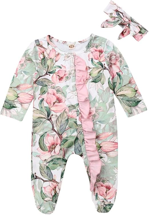 ruffle newborn sleeper