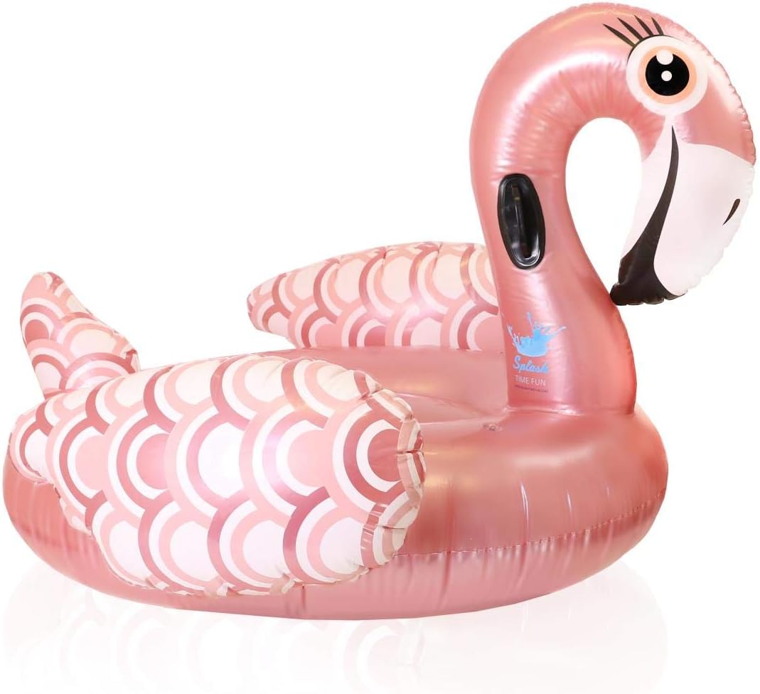 I Love Fancy Dress Ltd Giant Flamingo Pool Float, Pink Pool Lounger Inflatable Swimming Pool Floater - Image 3