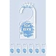 OneDream Baby Closet dividers Hanger separators - Set of 7 Baby Clothes dividers for Closet from Newborn to 24 Months, Acrylic Infant Clothes Divider (Blue)