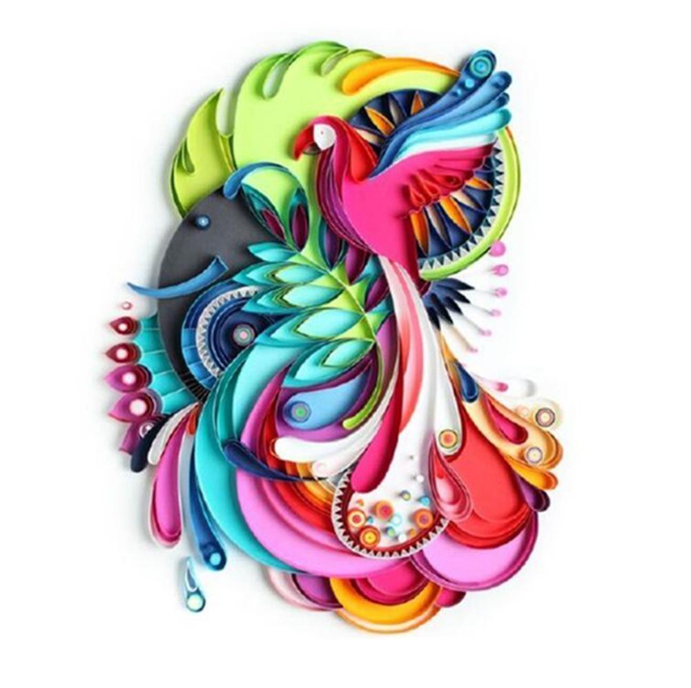 Ciaoed 720 pcs Paperolles für Quilling, Papier Quilling DIY Craft Kit, 36 Farben, Breite von 3mm 5mm 7mm 10mm Jede Größe 180 Stück und Länge von 54cm (doppelseitig) für Quilling für DIY Craft