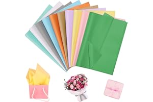 100 Sheets Tissue Paper 14 x 20 inch Tissue Paper for Gift Bags Colorful Gift Wrapping Papers for DIY Project Packaging Flora