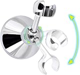 Queta Adjustable Copper Chrome Shower Head Holder 22.2mm Hole Wall Bracket view 4