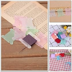 100 Pcs Plastic Floss Bobbin, Embroidery Floss