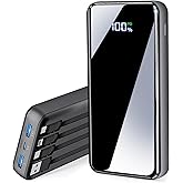 Power Bank Portable Charger,50000mAh Battery Pack 22.5W Fast Charging PowerBank 6 Outputs 2 Inputs with LED Display External 