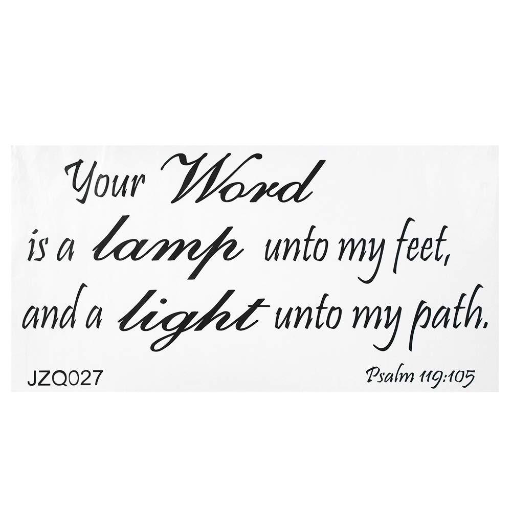 Boquite Wall Stickers, Bible Verse Wall Decals Christian Quote Religious Decor Sticker