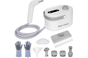 FOANDBEVI 9 in 1 Multi-Function Handheld Steam Cleaner for Home, Portable Steamer for Cleaning, 1200W High Pressure Steam Cleaner for Car/Kitchen/Upholstery/Tile/Grout/Camping & All