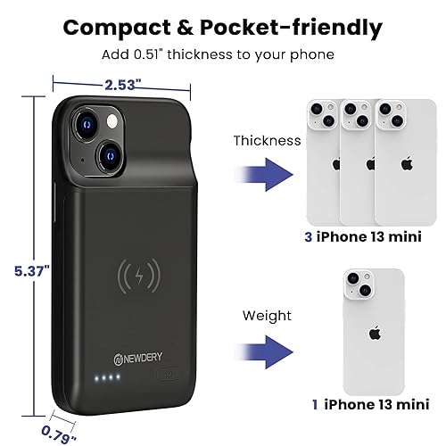 newdery rechargeable iphone 12 case