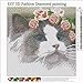 Lavany Clearance!Cat Full Drill 5D Diamond Painting DIY Diamond Paints by Number Kits Rhinestone Pasted Embroidery Wall Decorations (Cat)