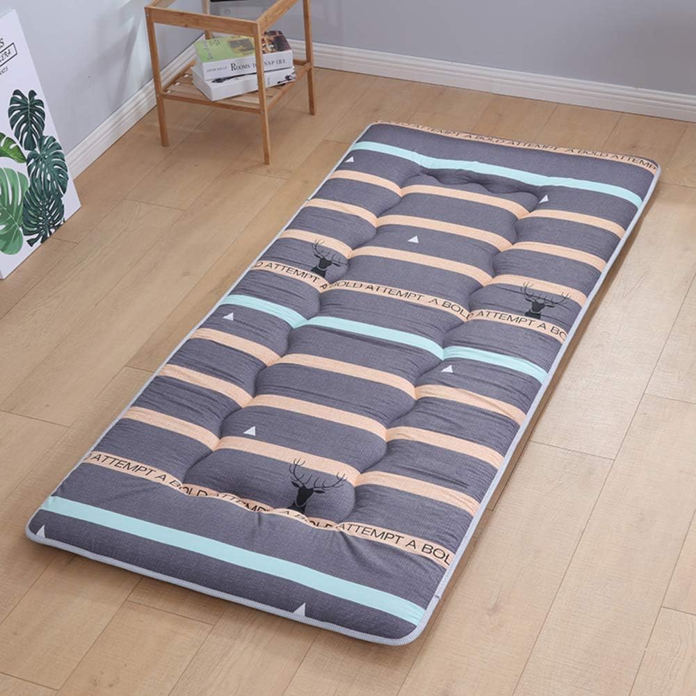 LYCIL Japanese Futon Tatami Mat Sleeping,portable Floor Mat Indoor Outdoor Roll-up Guest Bed Rolling Bed Shikibuton Quilted Mattress-c 100x200cm(39x79inch)