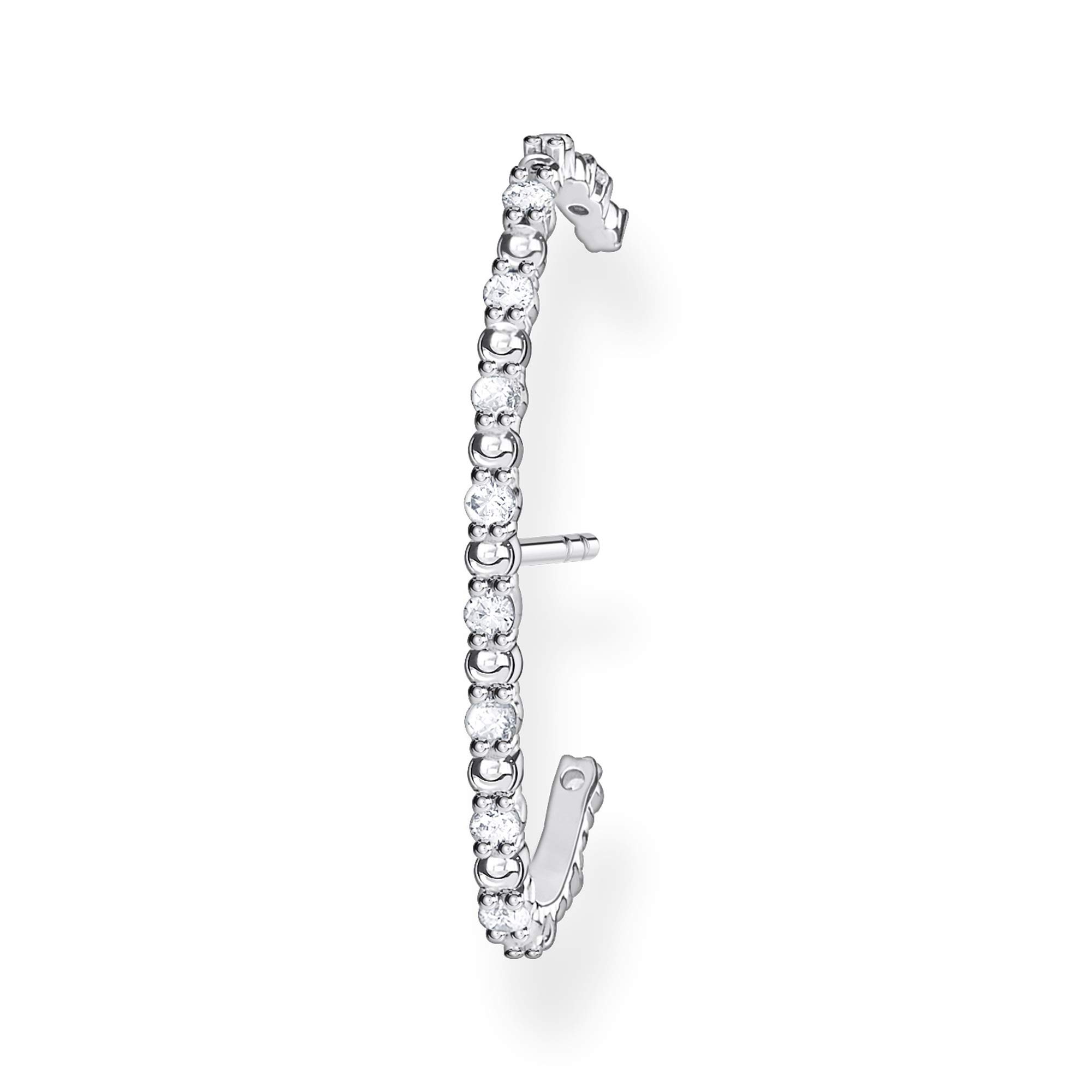 THOMAS SABO Single ear stud white stones, silver 925 Sterling Silver