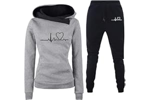 Tthxqing Womens 2 Piece Outfits Womens Fall Sweatshirt and Pants Set Sweatsuits Hoodies Sweatshirts with Joggers Sweatpants
