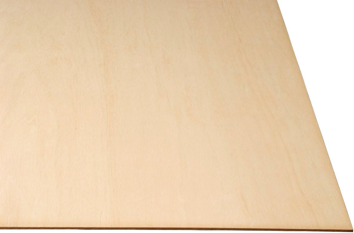 One Sheet of Baltic Birch Plywood, 6mm - 1/4" x 12" x 12" by WOODNSHOP