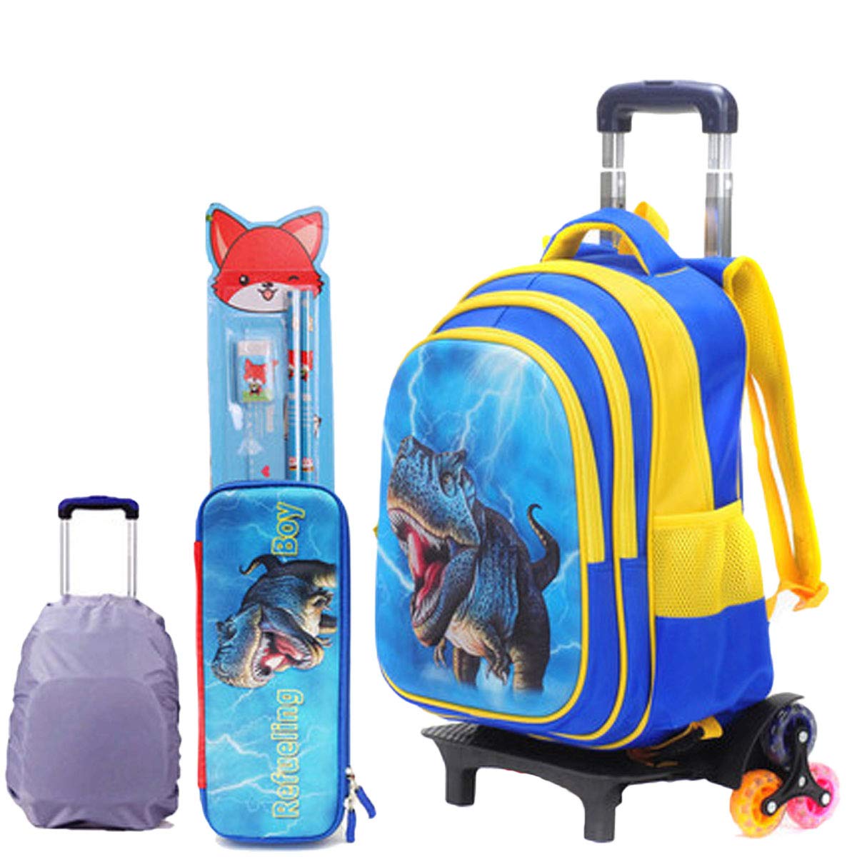 rolling dinosaur backpack