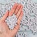 Quefe 600 Pieces Letter Beads White Acrylic Alphabet