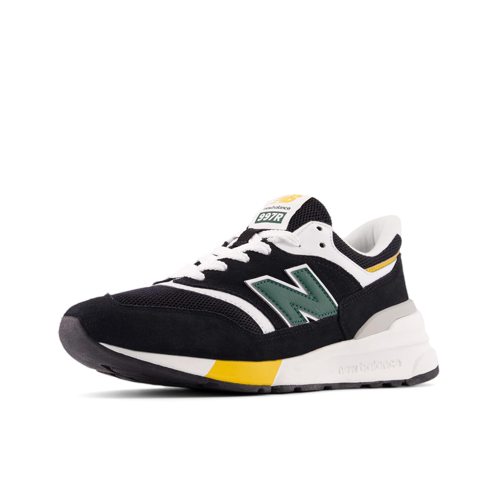 New Balance Unisex 997R Sneaker,Black,Men 6 / Women 7.5 Image