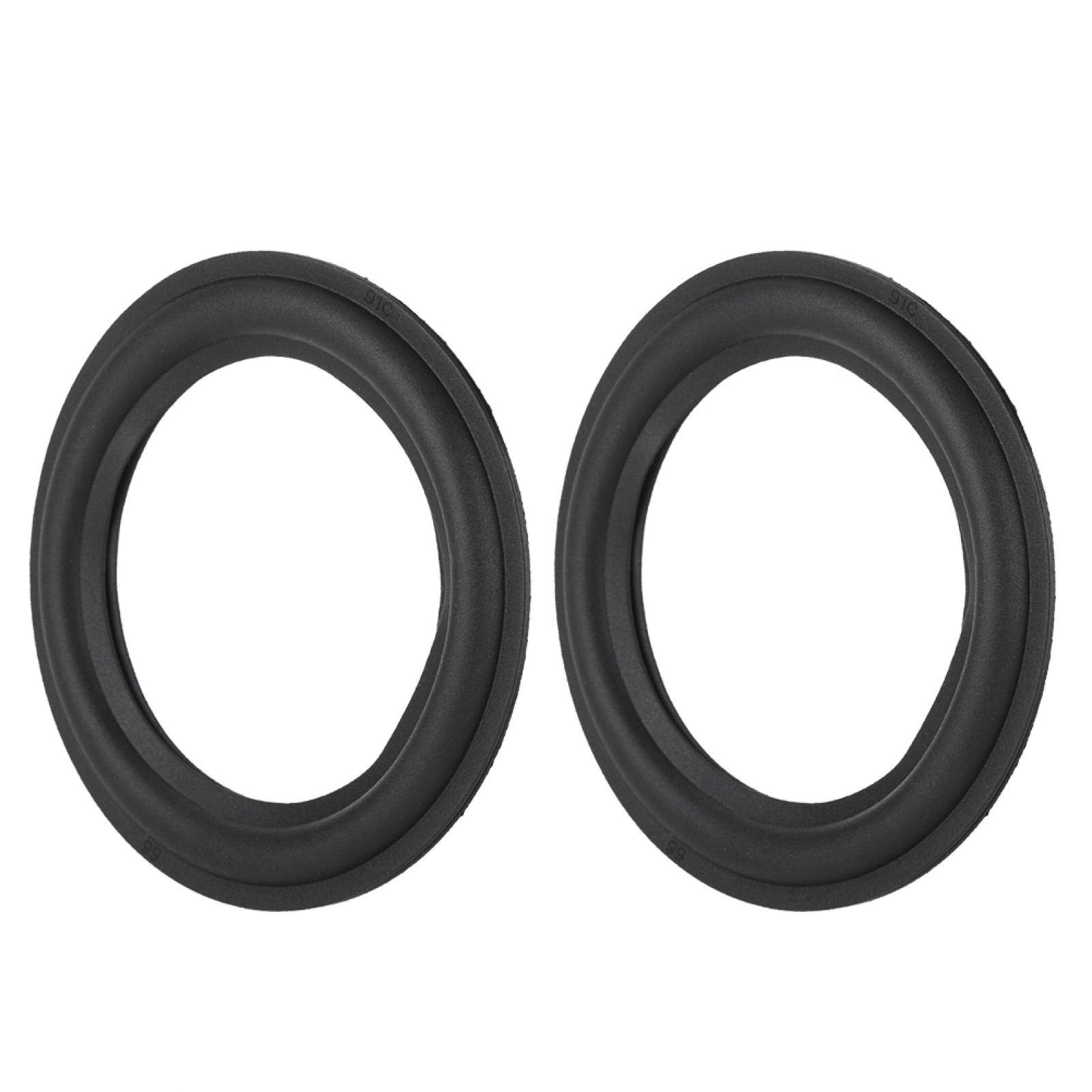 Speaker Rubber Edge, 2pcs Speaker Surround Repair Subwoofer Foam Edge Woofer Repair Part Replacement, for/Swans Speaker(4 inch)