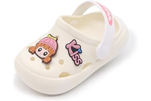 icosylify Toddler Shoes Little Kid Clogs Slide Sandals for 0-8yrs Kids Unisex Girls Shoes and Boys Shoes Garden Shoes Cartoon Slides Slip-Resistance Sandals Beach Slippers
