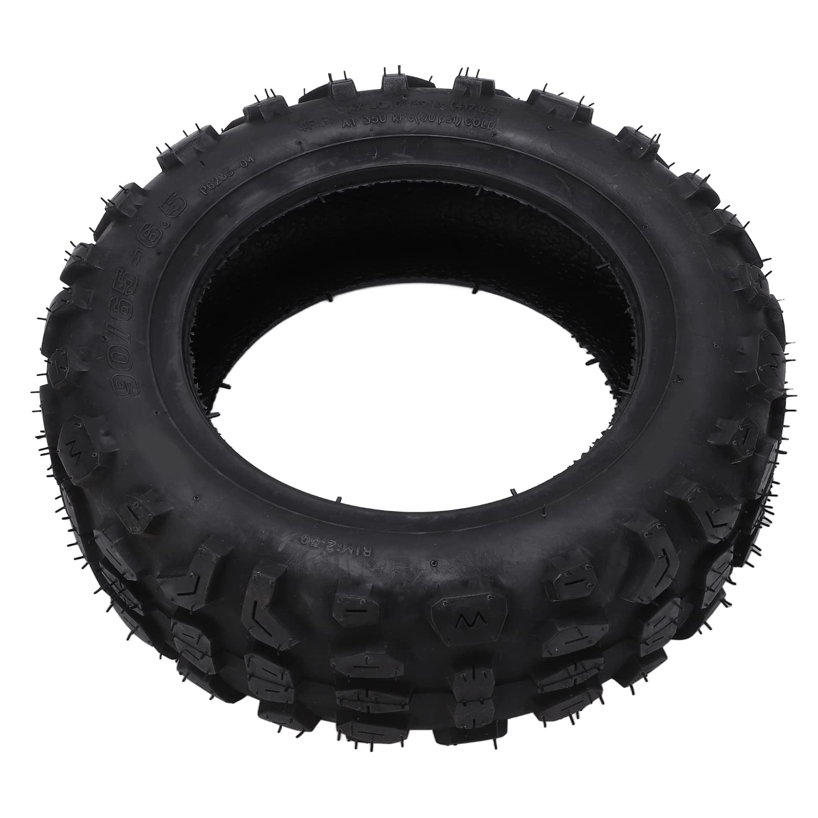 Electric Scooter Tires, 10 Inch Electric Scooter Rubber Tires Pneumatic Tubeless Off Road Scooter Tire Rear Wheel 90/65‑6.5