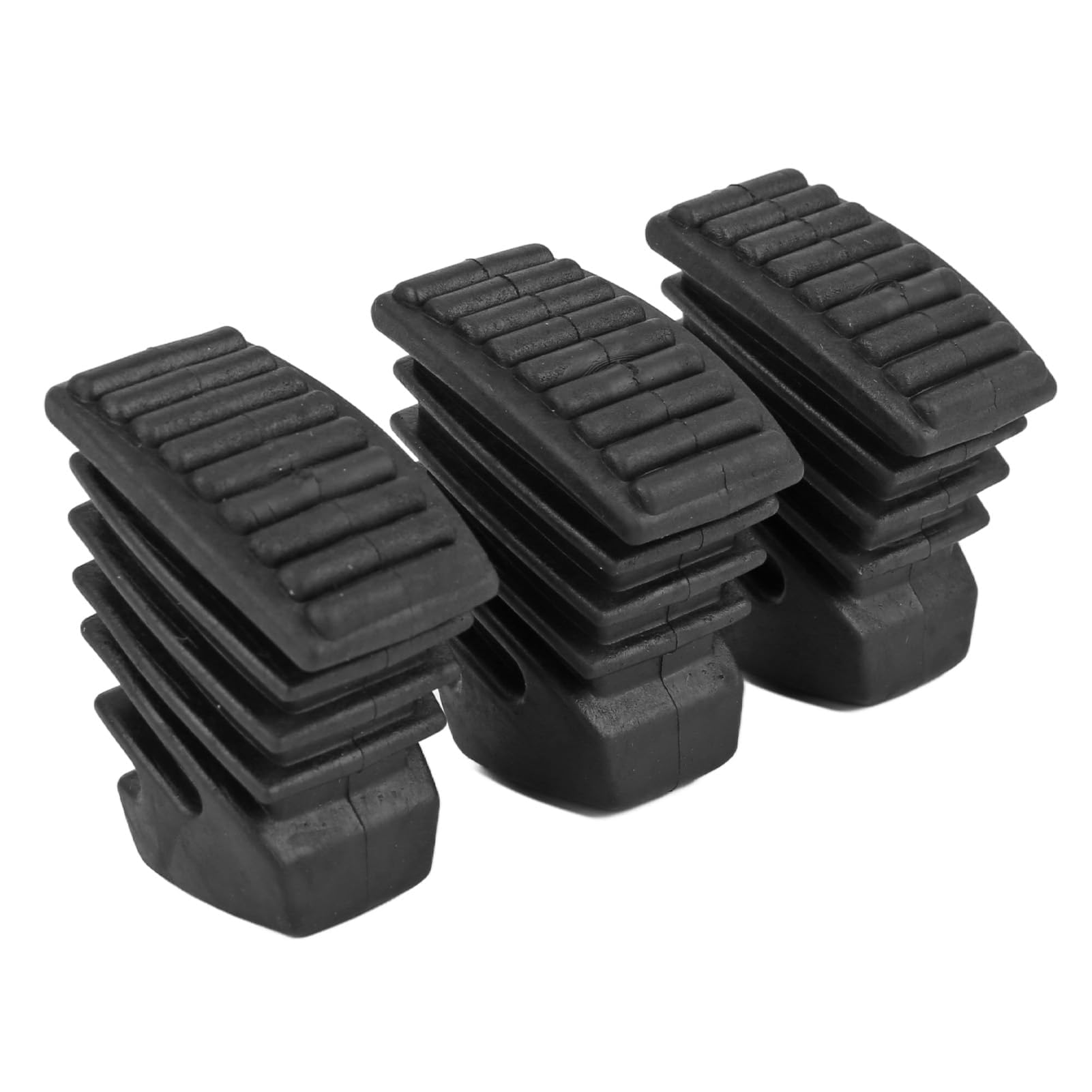 3Pcs Drum Rubber Feet Rubber Tip Drum Rack Feet Cymbal Stand Bracket Rack Pads Legs Replacement Black