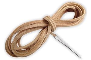 Analys CC Genuine Leather Shoelaces with Lacing Needle